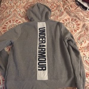 Gray Under Armour Zip-up Hoodie Size XL